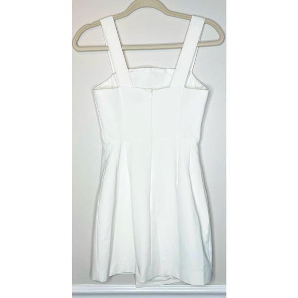 Finders Keepers Mini Dress Mila Ivory White Button-Front Sleeveless Retro XXS - Picture 3 of 6